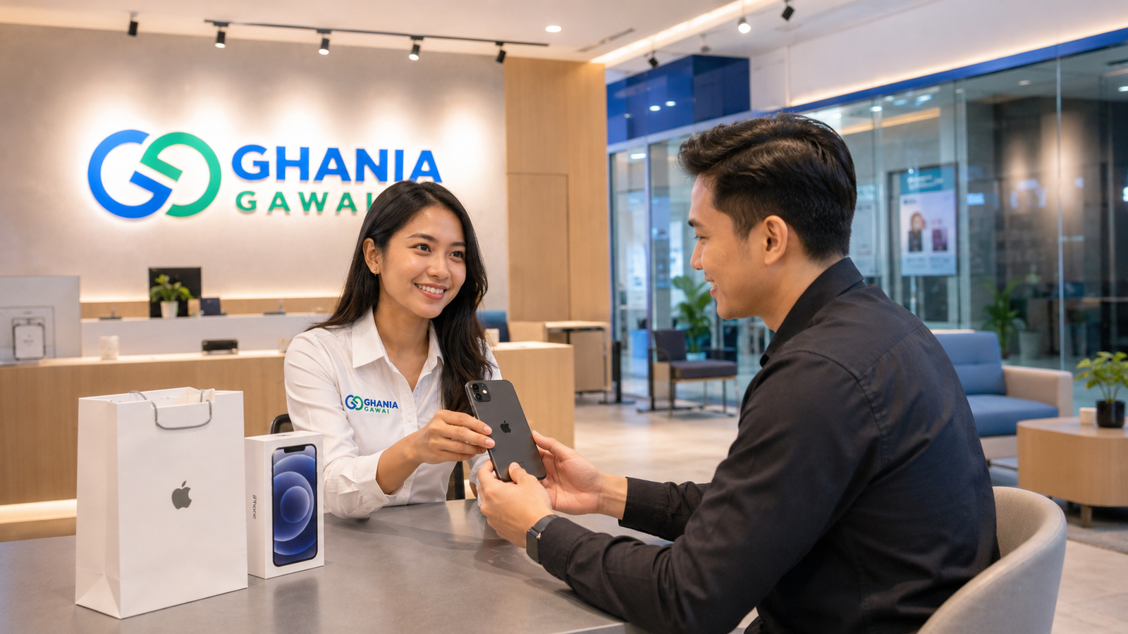 Jual iPhone ke Ghania Gawai